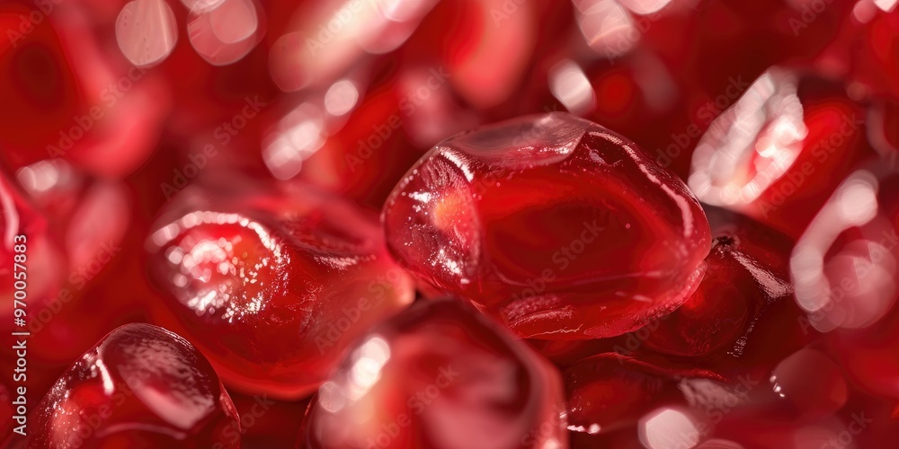 Macro shot of pomegranate seeds Macro shot of pomegranate seeds
