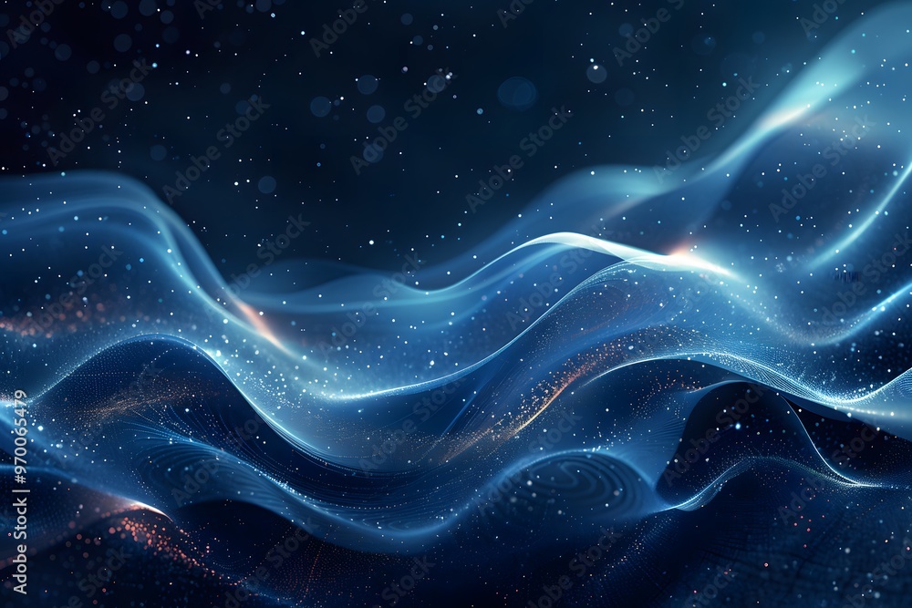 Ethereal Waves of Light and Color in a Cosmic Landscape Ethereal Waves of Light and Color in a Cosmic Landscape