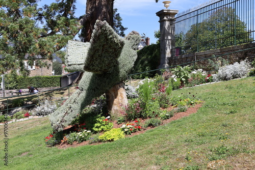 Le jardin des plantes, ville de Avranches, département de la Manche, France photo