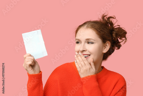 Beautiful young woman with ...