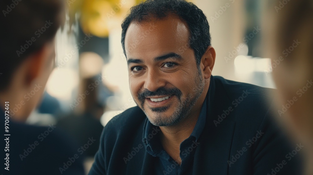 Close-up Portrait of a Smiling Man with a Beard Close-up Portrait of a Smiling Man with a Beard