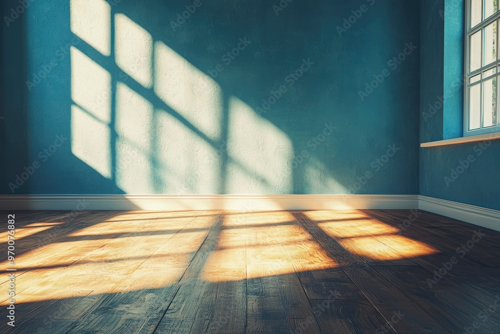 Sunlight Streaming Through a Window Onto a Wooden Floor Sunlight Streaming Through a Window Onto a Wooden Floor
