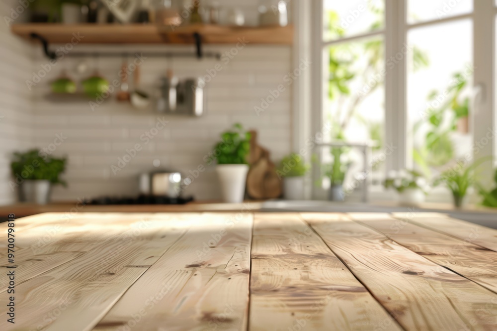 A cozy kitchen with wooden countertops and green plants, perfect for cooking and family gatherings. A cozy kitchen with wooden countertops and green plants, perfect for cooking and family gatherings.