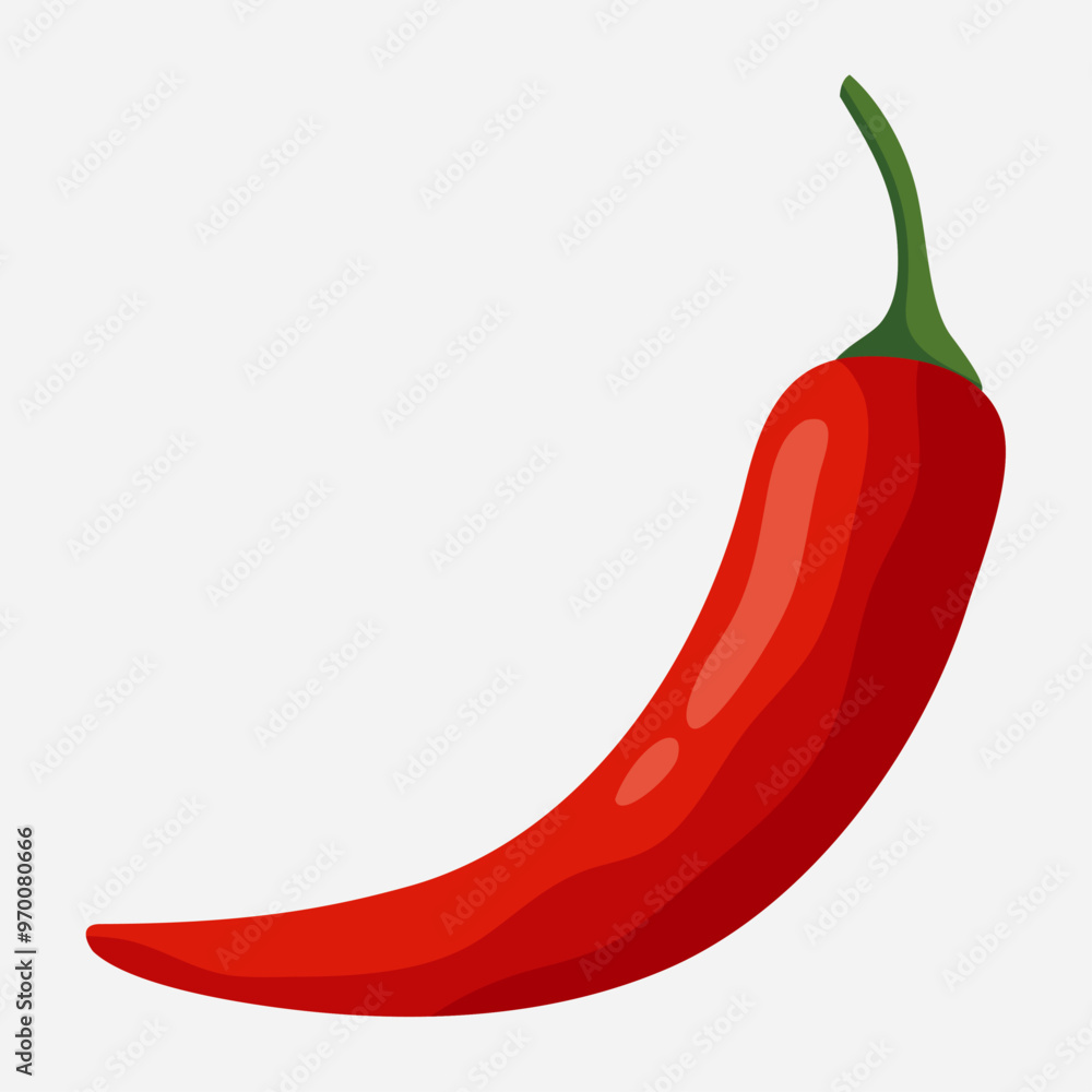 illustration of red hot chili pepper illustration of red hot chili pepper