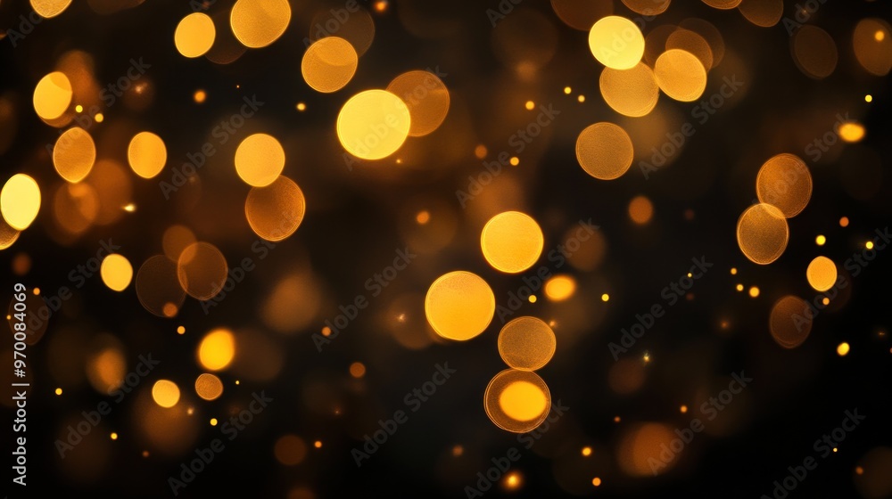 Fototapeta premium Abstract Golden Bokeh Lights