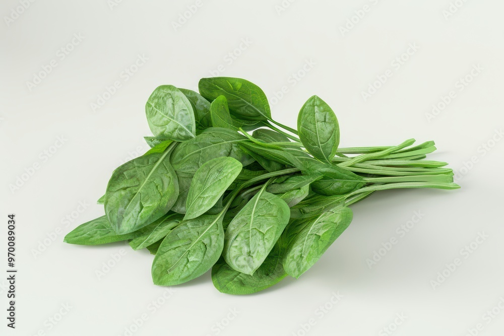 Fresh spinach leaves arranged beautifully, perfect for healthy cooking and vibrant salads. Fresh spinach leaves arranged beautifully, perfect for healthy cooking and vibrant salads.