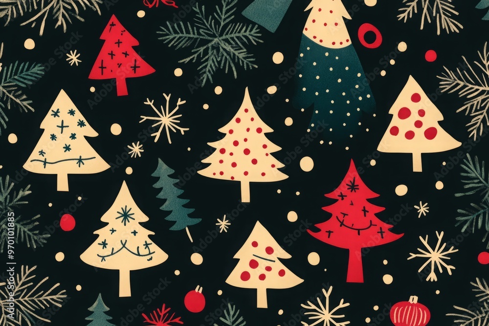 a pattern with festive holiday typography and greetings Christmas themed background pattern a pattern with festive holiday typography and greetings Christmas themed background pattern
