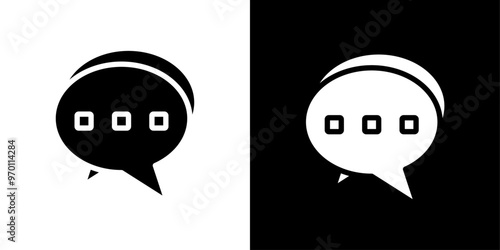 Comment icon Isolated flat vector in outline