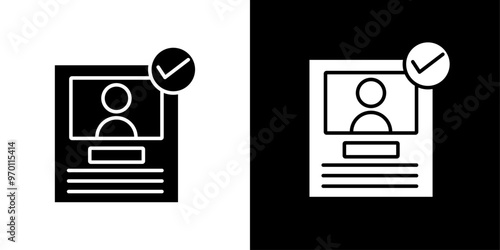 KYC icon Isolated flat vector in outline