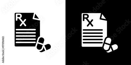 RX icon icon Isolated flat vector in outline