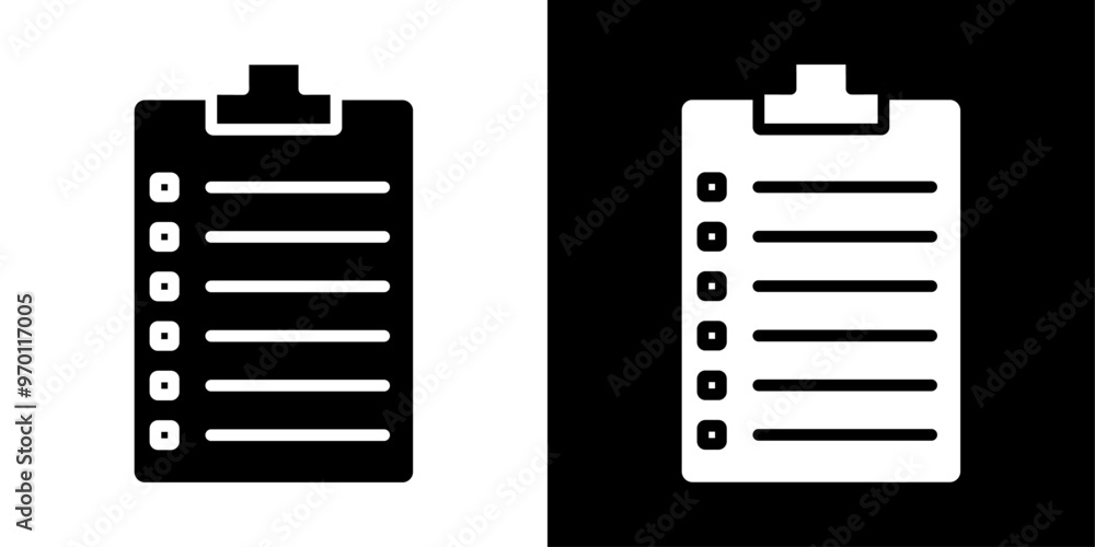 Fotografia Summary icon Isolated flat vector in outline