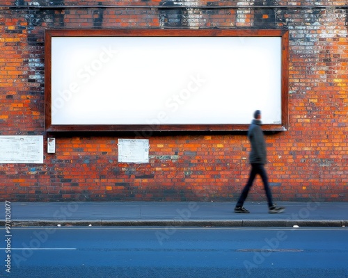 Mockup of a billboard on the street of London, mockup of an advertisement photo