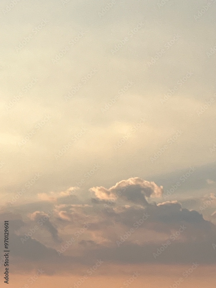 夕暮れの雲と空 夕暮れの雲と空