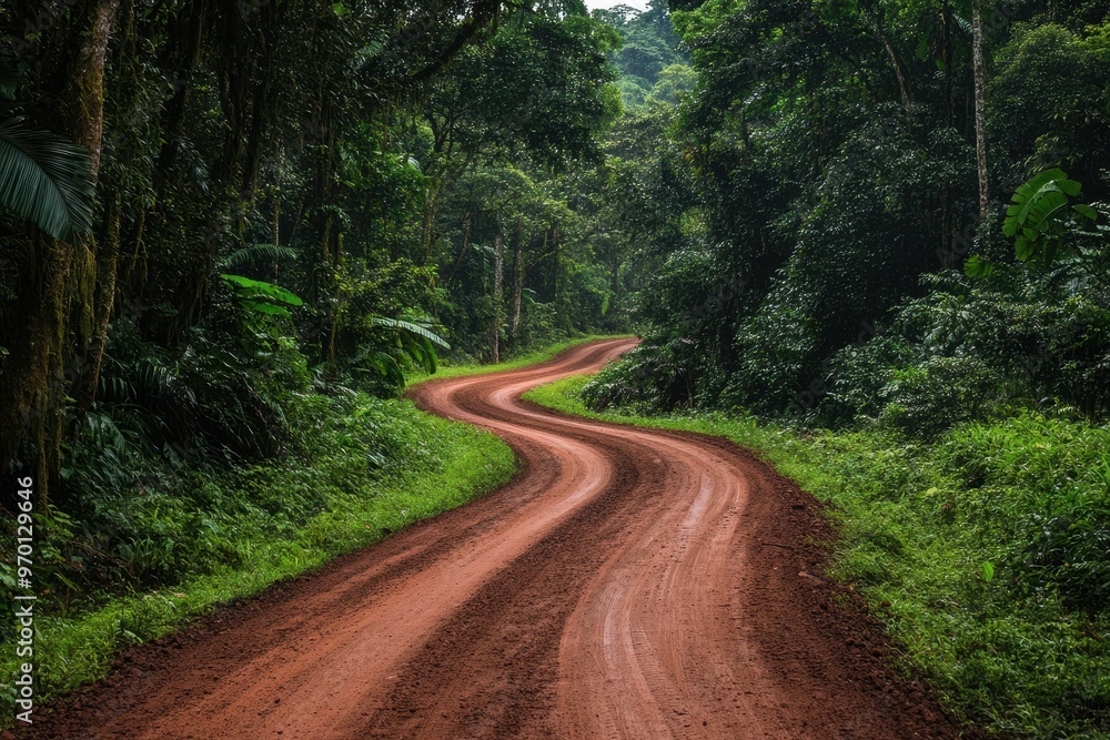 Fototapeta premium Rainforest with Track