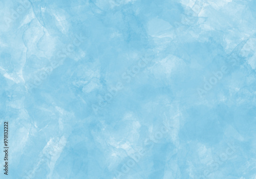 優しい蒼の滲み背景