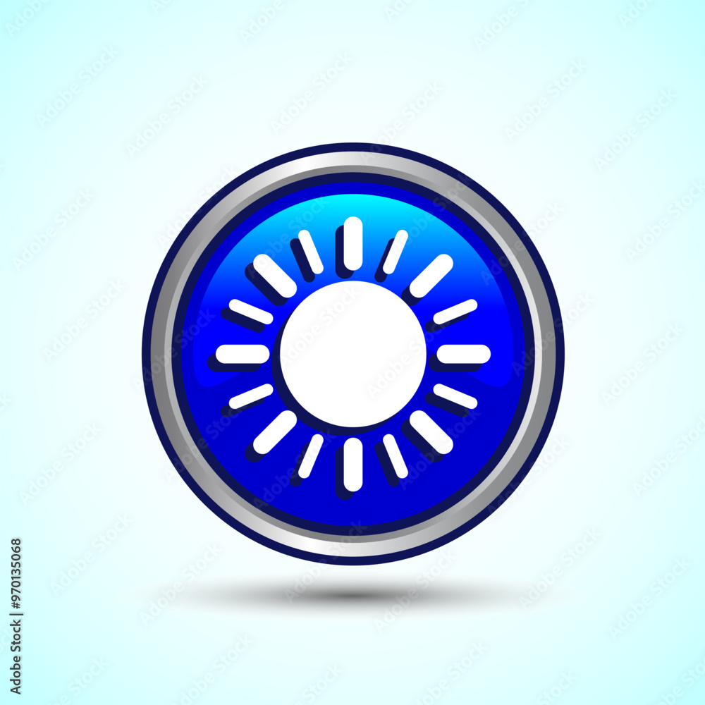 Sun Icon Button Design Illustration, Sunlight Sign Sun Icon Button Design Illustration, Sunlight Sign