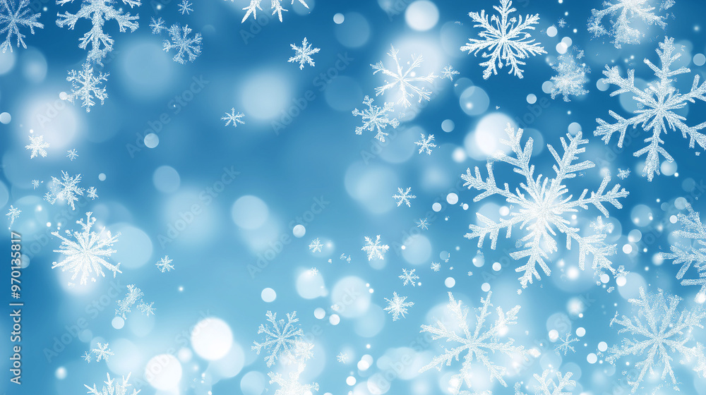 blue christmas background with white snowflakes blue christmas background with white snowflakes