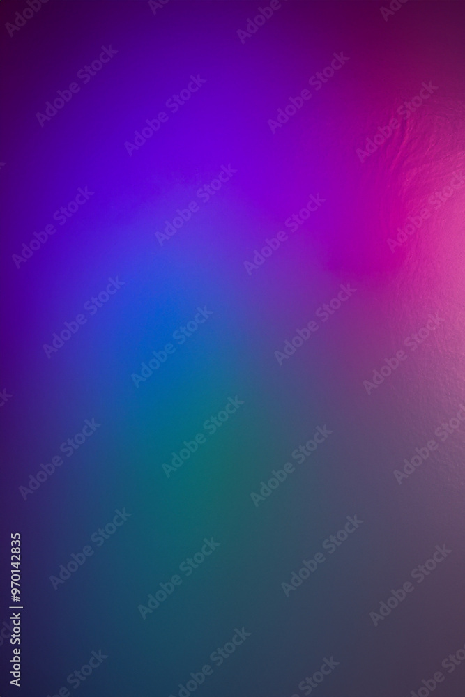 Fototapeta premium Beautiful Color Gradient Reflective Glass On Dark Background Pastel Holographic Gradient