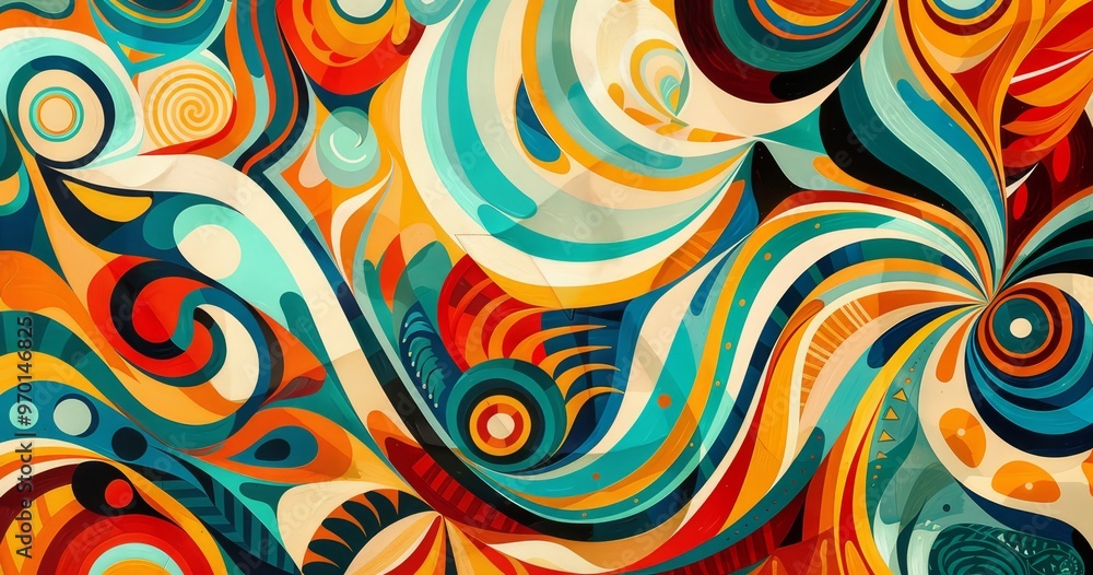A vibrant abstract composition featuring swirling patterns and bold colors, evoking energy and creativity. A vibrant abstract composition featuring swirling patterns and bold colors, evoking energy and creativity.