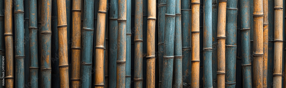 wallpaper featuring a dense arrangement of bamboo stalks, with their vertical, linear pattern creating a serene and orderly aesthetic wallpaper featuring a dense arrangement of bamboo stalks, with their vertical, linear pattern creating a serene and orderly aesthetic