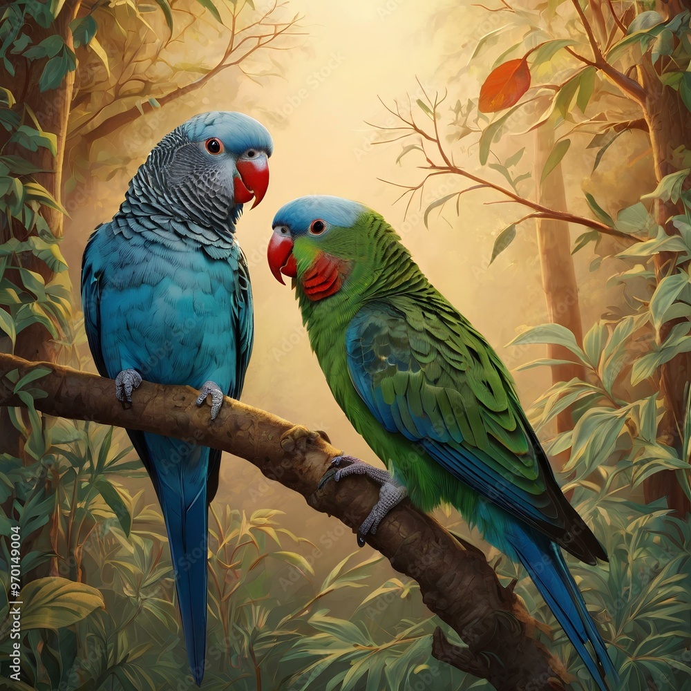 Obraz premium blue and yellow macaw