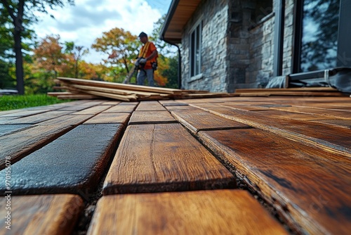 Wooden Deck Construction photo