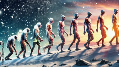 Humanitys Evolution A Cosmic Journey Through Time and Space