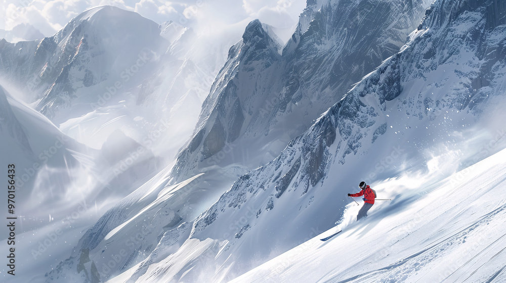 Freeride Skiing: General freeride skiing. Freeride Skiing: General freeride skiing.