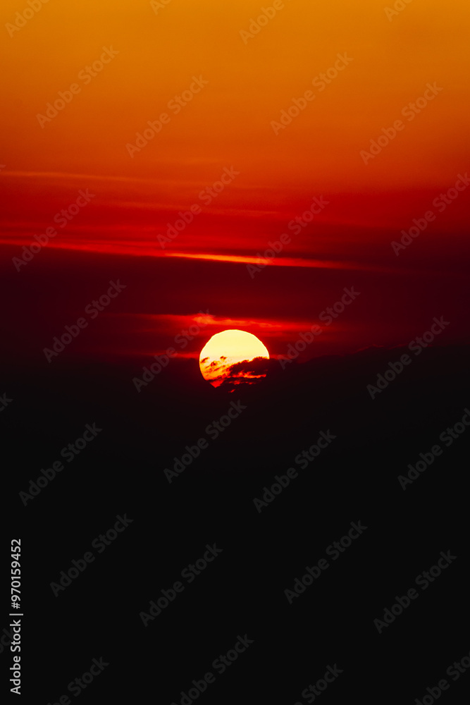 pôr do sol na cidade de Alto Caparaó, Estado de Minas Gerais, Brasil pôr do sol na cidade de Alto Caparaó, Estado de Minas Gerais, Brasil