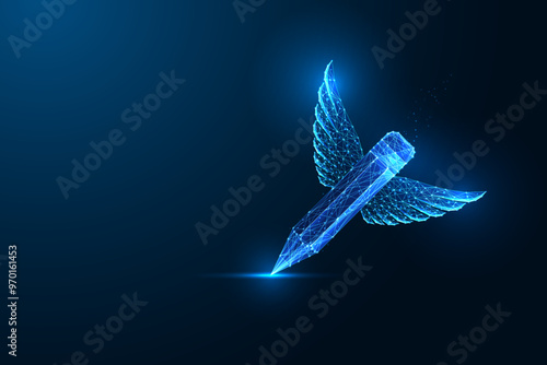 Creative writing, freedom of expression, storytelling, artistic imagination abstract concept 