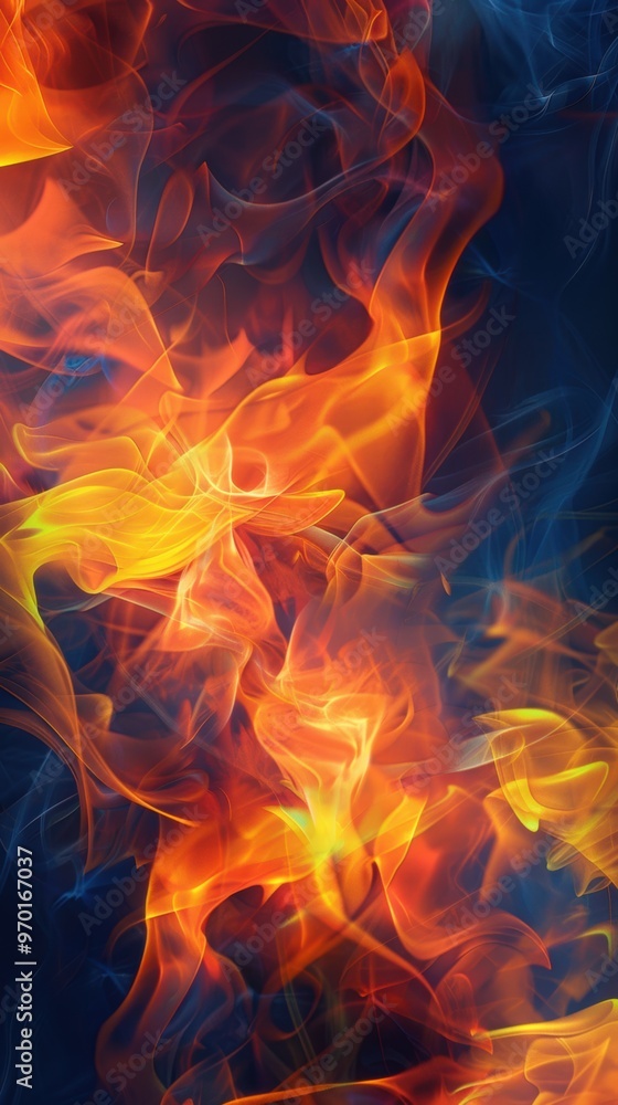 Fiery Inferno. Fire background with high detail Fiery Inferno. Fire background with high detail