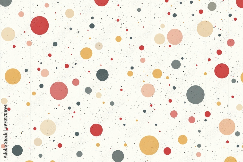 Abstract Pattern with Multicolored Circles and Speckles Abstract Pattern with Multicolored Circles and Speckles