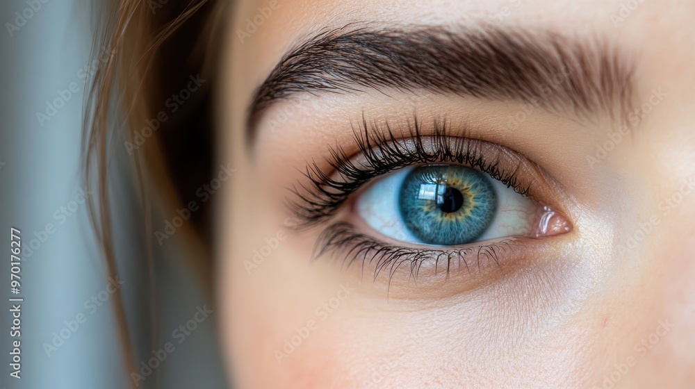 A detailed close-up shot of a blue eye highlighting the intricate patterns and textures of the iris with a clear reflection of light, focusing on beauty and precision. A detailed close-up shot of a blue eye highlighting the intricate patterns and textures of the iris with a clear reflection of light, focusing on beauty and precision.