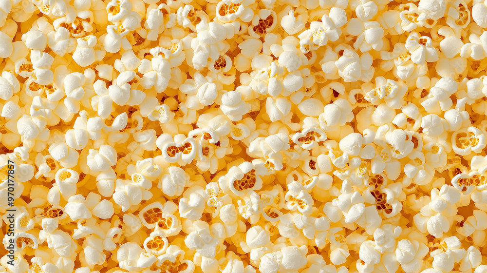 a seamless pattern of a close-up, top-down view of popcorns, filling the entire frame with a focus on the intricate details of the items a seamless pattern of a close-up, top-down view of popcorns, filling the entire frame with a focus on the intricate details of the items
