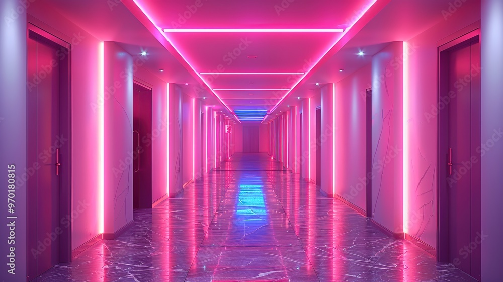 Neon Hallway Neon Hallway
