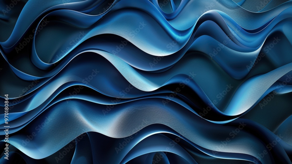 Abstract Blue Wavy Background Abstract Blue Wavy Background