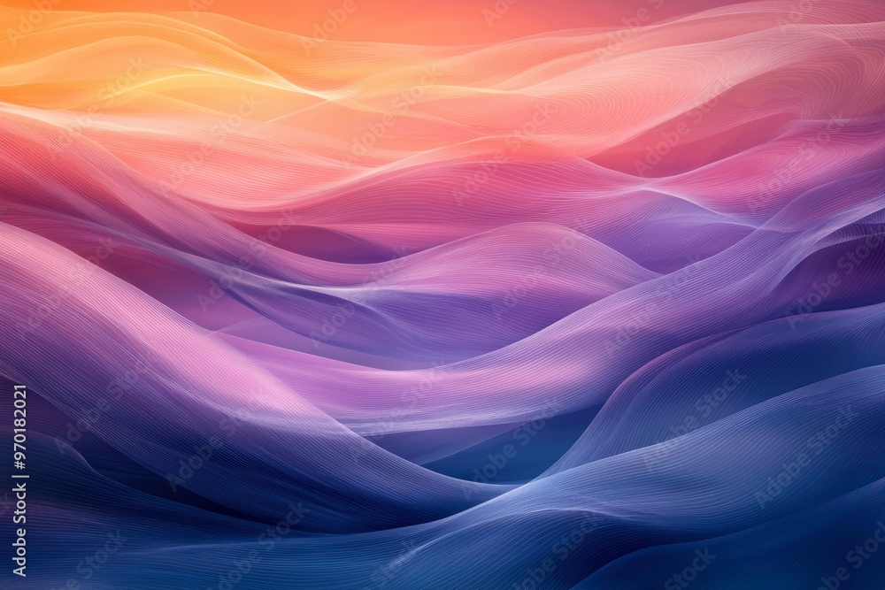 Abstract Wavy Gradient with Fine Lines Abstract Wavy Gradient with Fine Lines