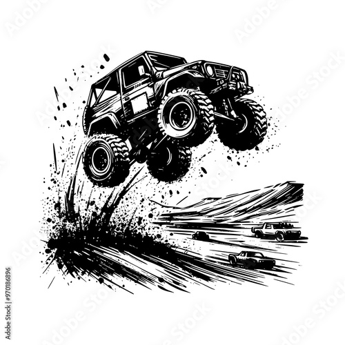jump offroad car