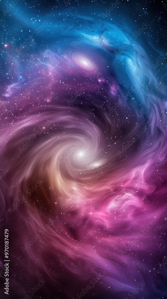 Fototapeta premium Cosmic Swirls of Vibrant Nebula
