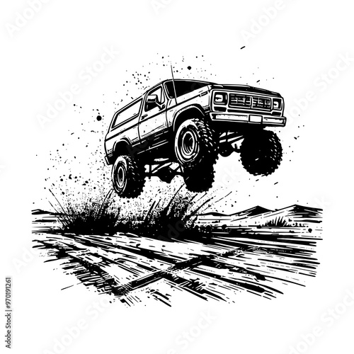 offroad car jump