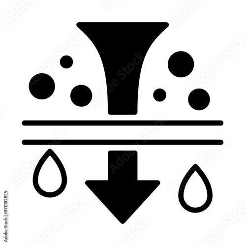 Procces Desalination of water icon
