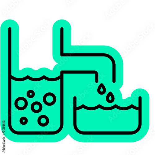 Procces Desalination of water icon