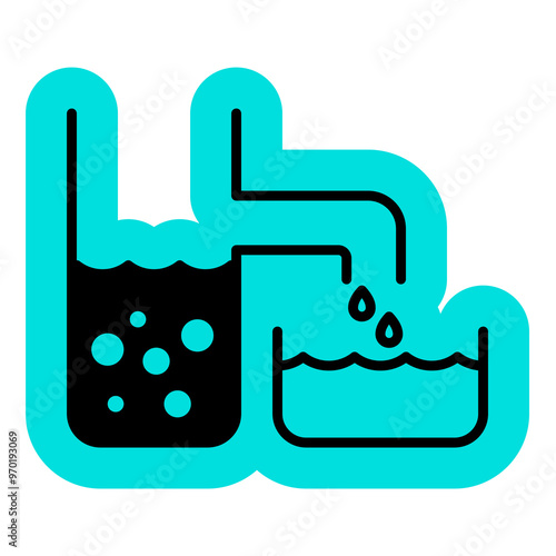 Procces Desalination of water icon