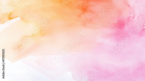 Light pastel pink and orange blending, soft watercolor gradient