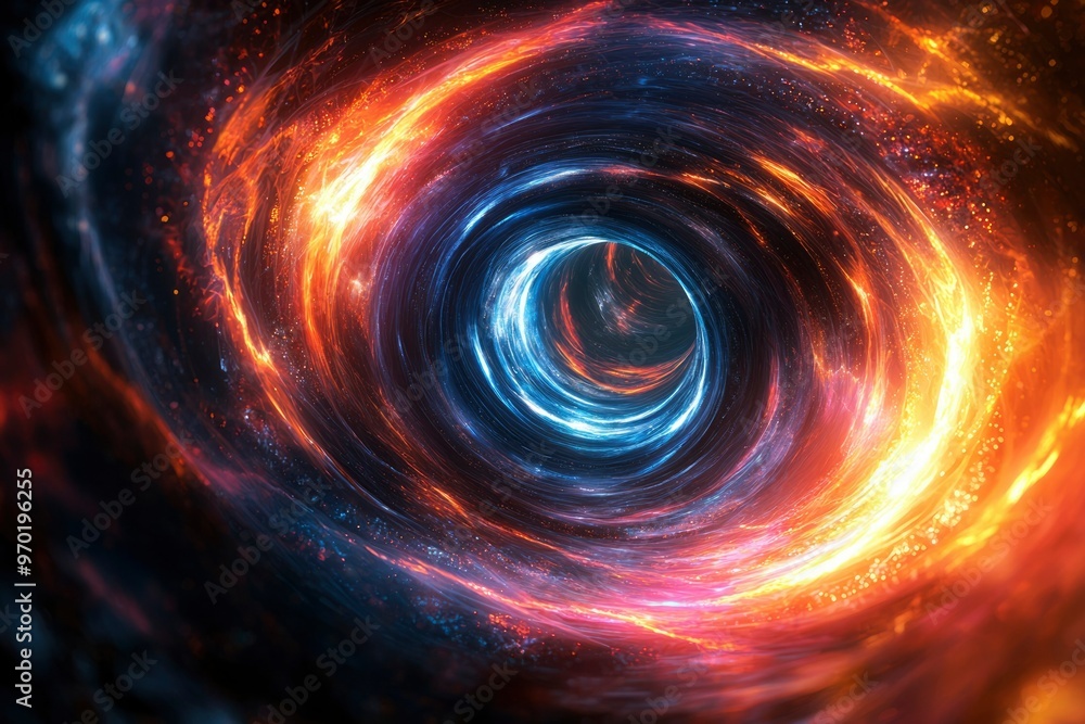 Cosmic Vortex with Fire and Ice Cosmic Vortex with Fire and Ice