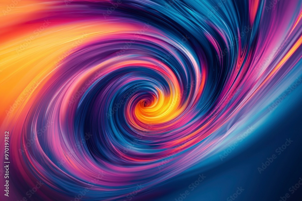 Abstract Swirling Pattern of Vibrant Colors Abstract Swirling Pattern of Vibrant Colors