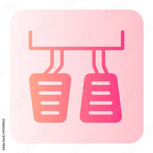 gas pedal gradient icon
