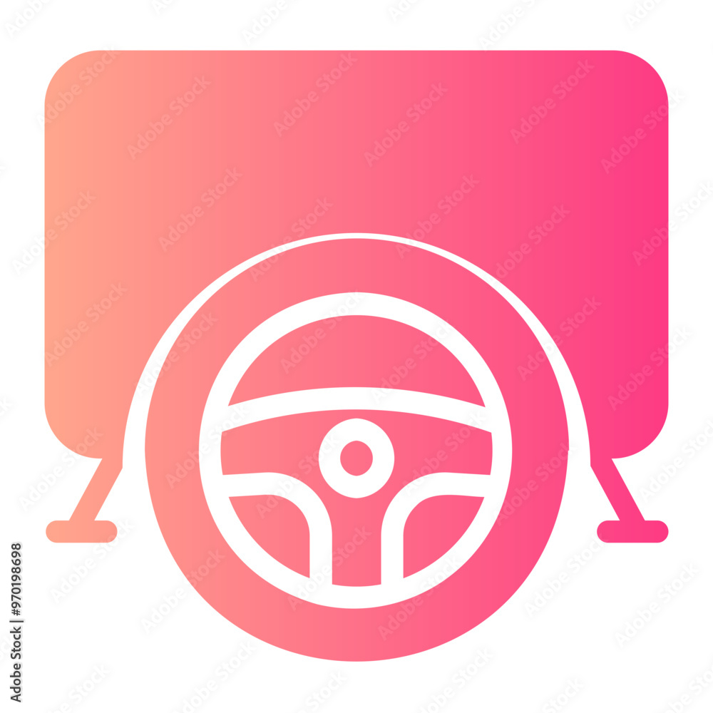 simulation gradient icon simulation gradient icon