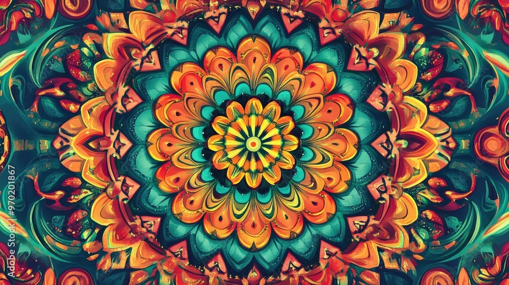colorful mandala design colorful mandala design