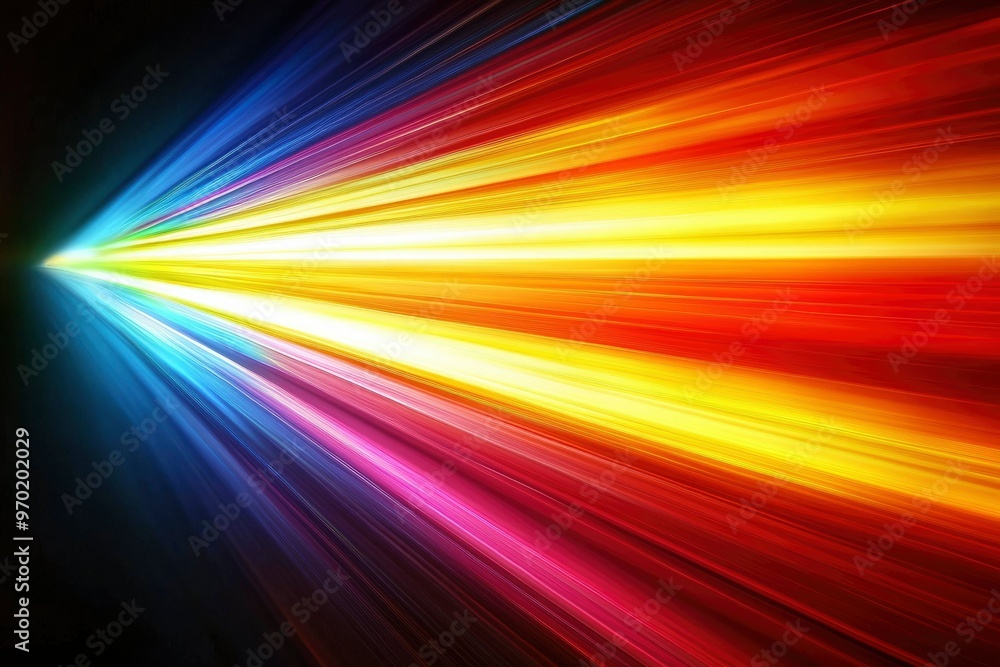 Abstract Colorful Diagonal Lines Radiating From a Center Point Abstract Colorful Diagonal Lines Radiating From a Center Point